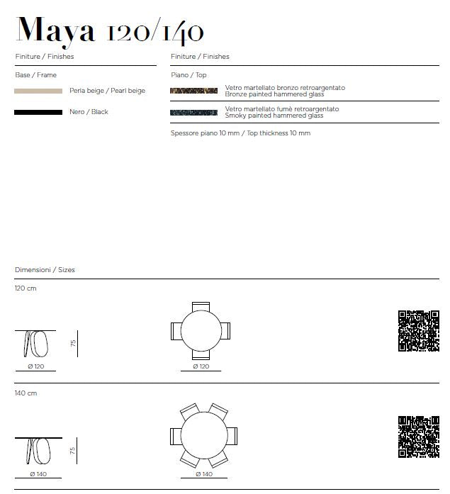 Maya étkezőasztal