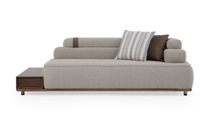 PANAMA  Karfás kanapé lerakóval - barna