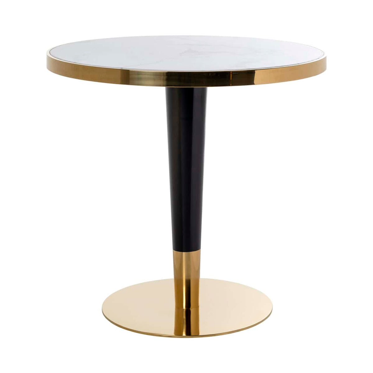 Osteria Bisztróasztal – fekete/fehér, 80 cm