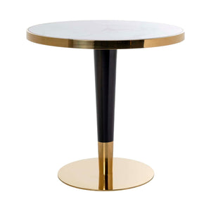 Osteria Bisztróasztal – fekete/fehér, 80 cm