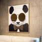Panda Falikép – fekete/arany