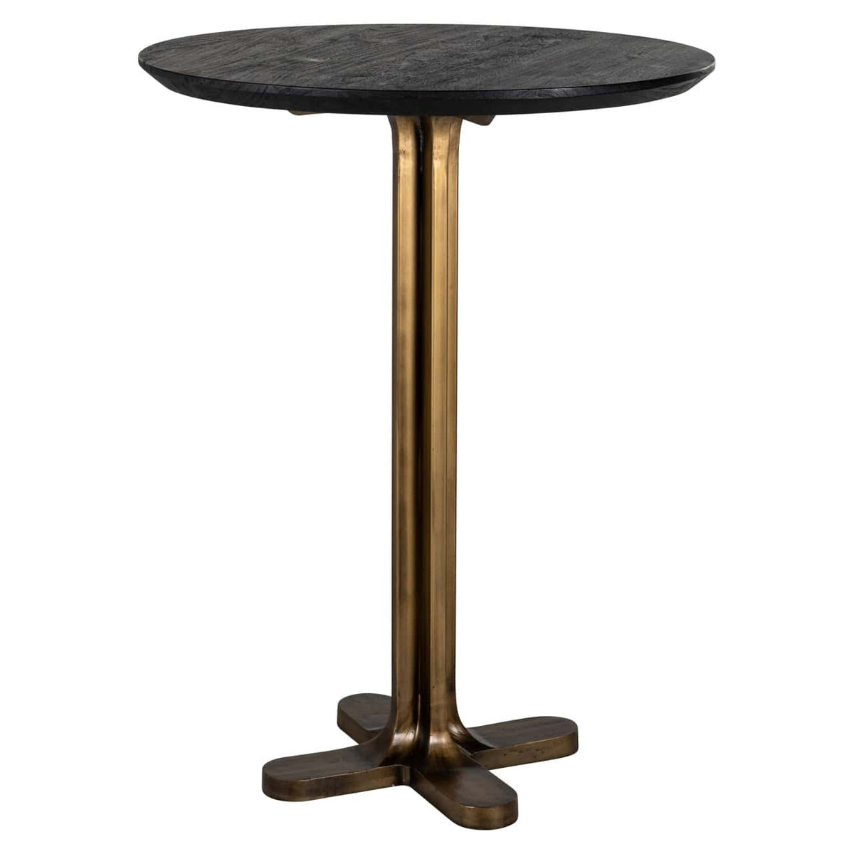 Revelin Bárasztal – fekete/arany, 81 cm