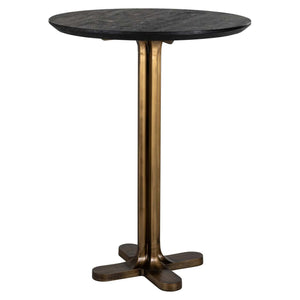 Revelin Bárasztal – fekete/arany, 81 cm