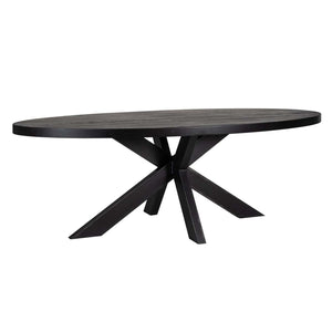 Watson Étkezőasztal – fekete, 235 cm