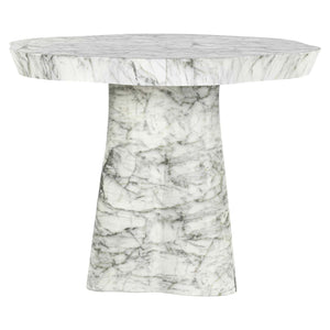 Rockyard Kültéri étkezőasztal – fehér, 100 cm