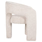Eetkamerstoel Belle in beige stof, modern design, comfortabel en stijlvol.