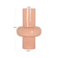 Vaas Alison Salmon Large vaas in roze kleur, modern design, 55cm hoog, 34cm diameter, 17cm opening.