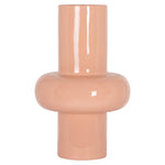 Salmon roze vaas van keramiek, modern design, Richmond Interiors.
