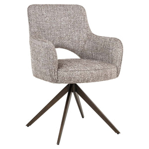 Ginerva Étkezőszék – földszín tweed, forgó