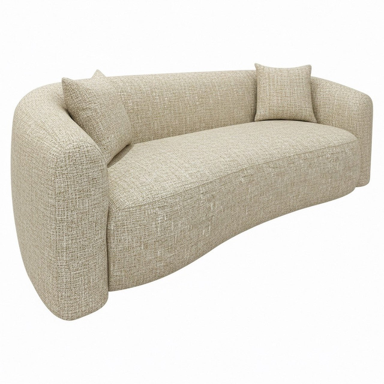 Luxandra Kanapé – homok tweed, tűzálló