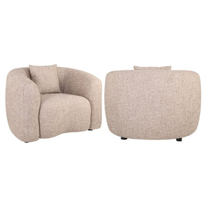 Luxandra Fotel – homok tweed, tűzálló