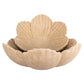 Beige Petal schaal van keramiek, elegant en decoratief.