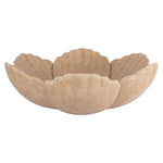Beige Petal schaal, decoratief en elegant, perfect voor interieurstyling.