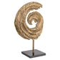 Swirl Dísztárgy – sárgaréz antik, nagy