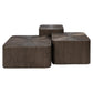 Cubes Dohányzóasztal – bronz (3 db-os szett)