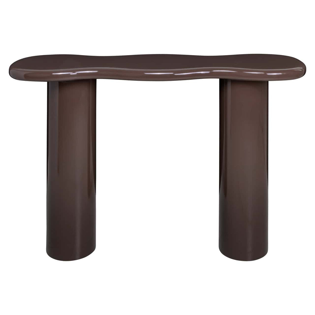 Moderne console tafel in Chestnut kleur, elegant design voor interieur.