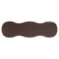 Chocoladebruine console met golvende vorm voor interieurdecoratie.
