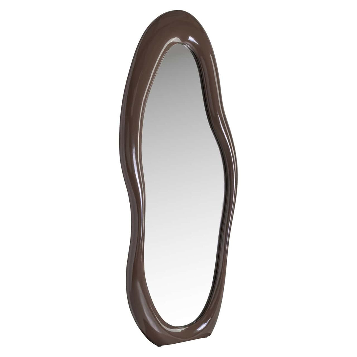 Unieke Zia spiegel in Chestnut kleur voor moderne interieurs.
