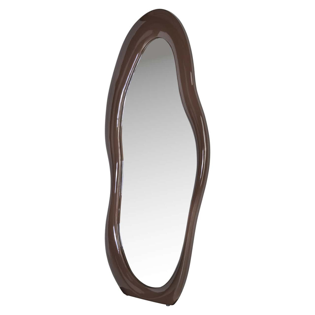 Elegant Zia spiegel in Chestnut kleur voor moderne interieurs.