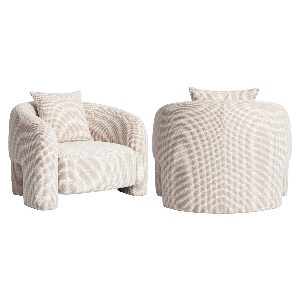 Tuscany Fotel – bézs blockweave