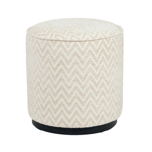Lexie Puff – bézs cikkcakk mintás, 45 cm