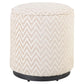 Lexie Puff – bézs cikkcakk mintás, 45 cm