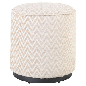 Lexie Puff – bézs cikkcakk mintás, 45 cm