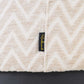 Lexie Puff – bézs cikkcakk mintás, 70 cm