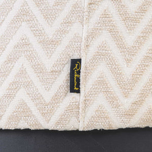 Lexie Puff – bézs cikkcakk mintás, 70 cm