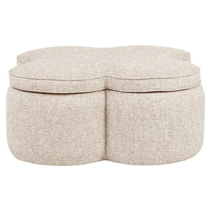 Corbeau Puff – homok tweed