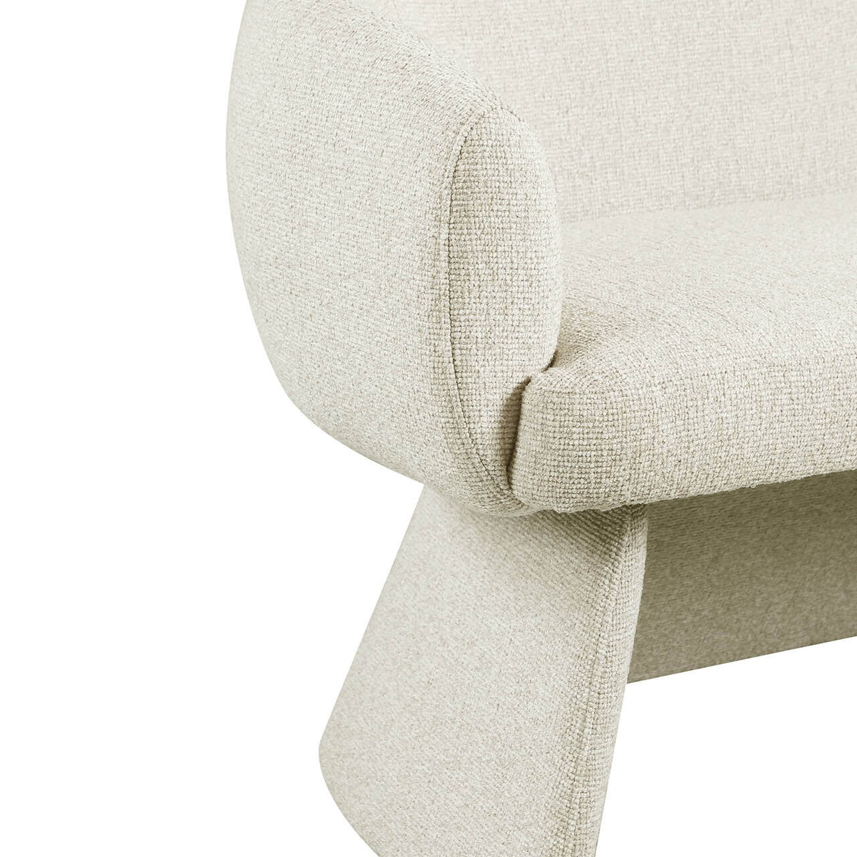 Moderne eetkamerbank Quiriro biscotti met zachte bekleding.