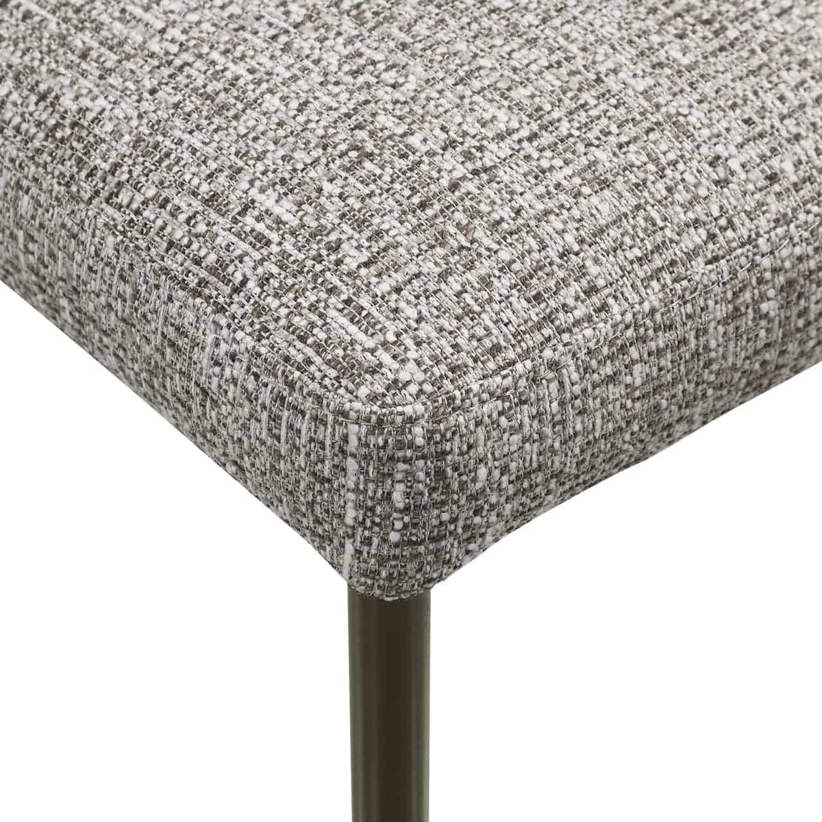 Eetkamerstoel Stacker earth tweed met brandvertragende stof.