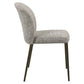Eetkamerstoel Stacker earth tweed met houten poten voor eetkamer.