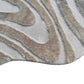 Luxe beige vloerkleed met textuur en patroon voor woonkamer.