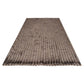 Taupe gekleed plaid tapijt van 150x200 cm voor woonkamer of slaapkamer.