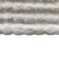 Luxe pluche fluffy cream stof voor interieurdecoratie.