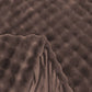 Close-up van de plaid Winter Haze in bruin met ruitpatroon.