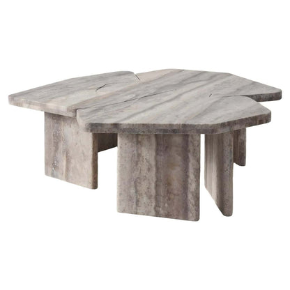 Moderne salontafel Westin van natuursteen, uniek ontwerp en duurzame materialen.