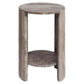 Robuuste bijzettafel Westin in grijs, industrieel design, perfect voor moderne interieurs.