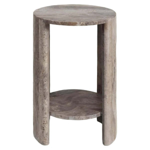 Robuuste bijzettafel Westin in grijs, industrieel design, perfect voor moderne interieurs.