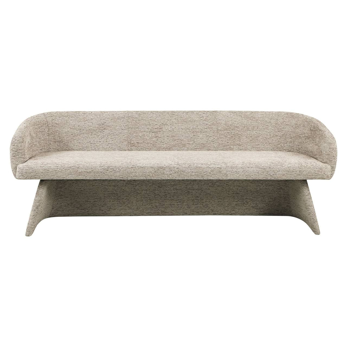 Eetkamerbank Quiriro mocca linear met moderne uitstraling.