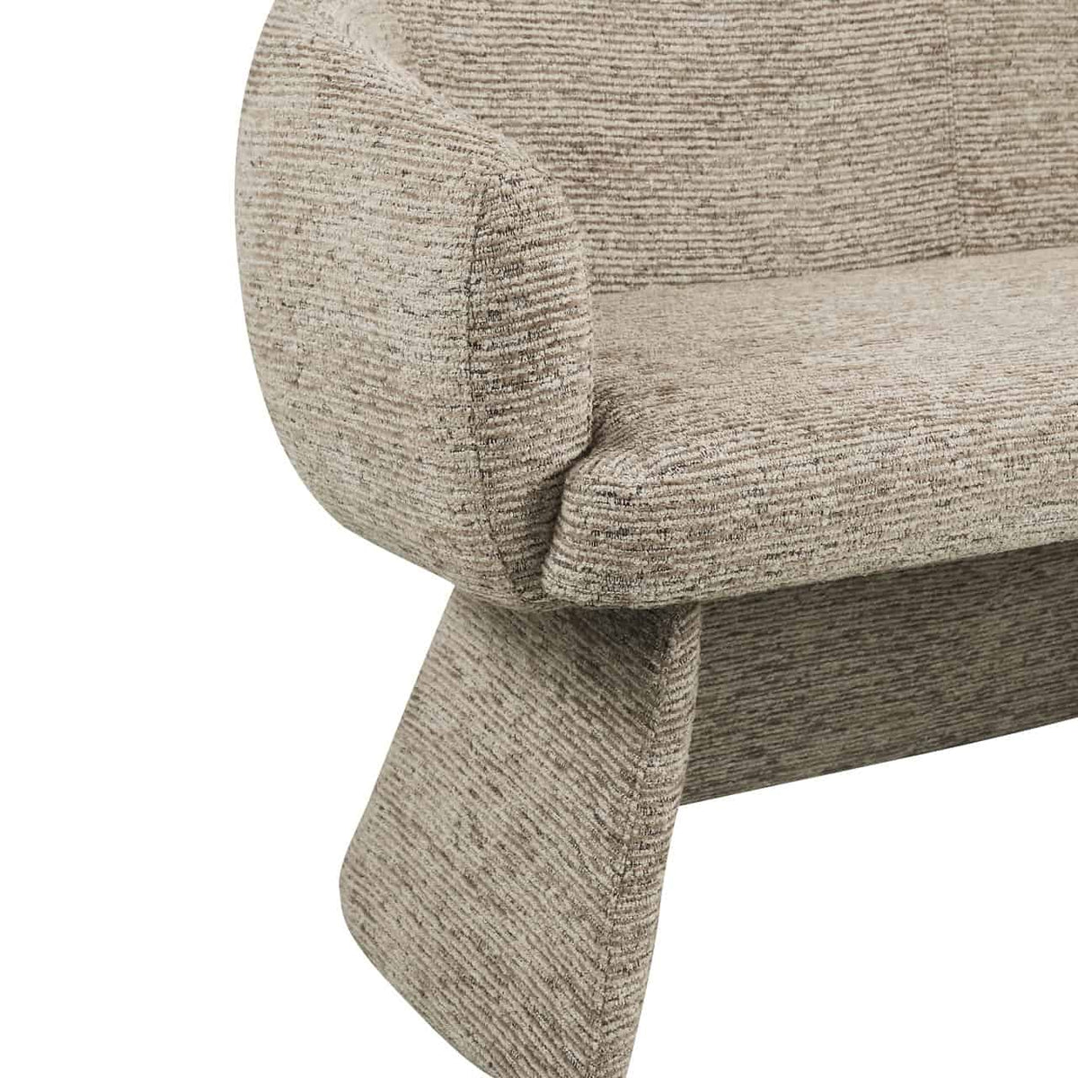 Eetkamerbank Quiriro mocca linear met comfortabele bekleding.