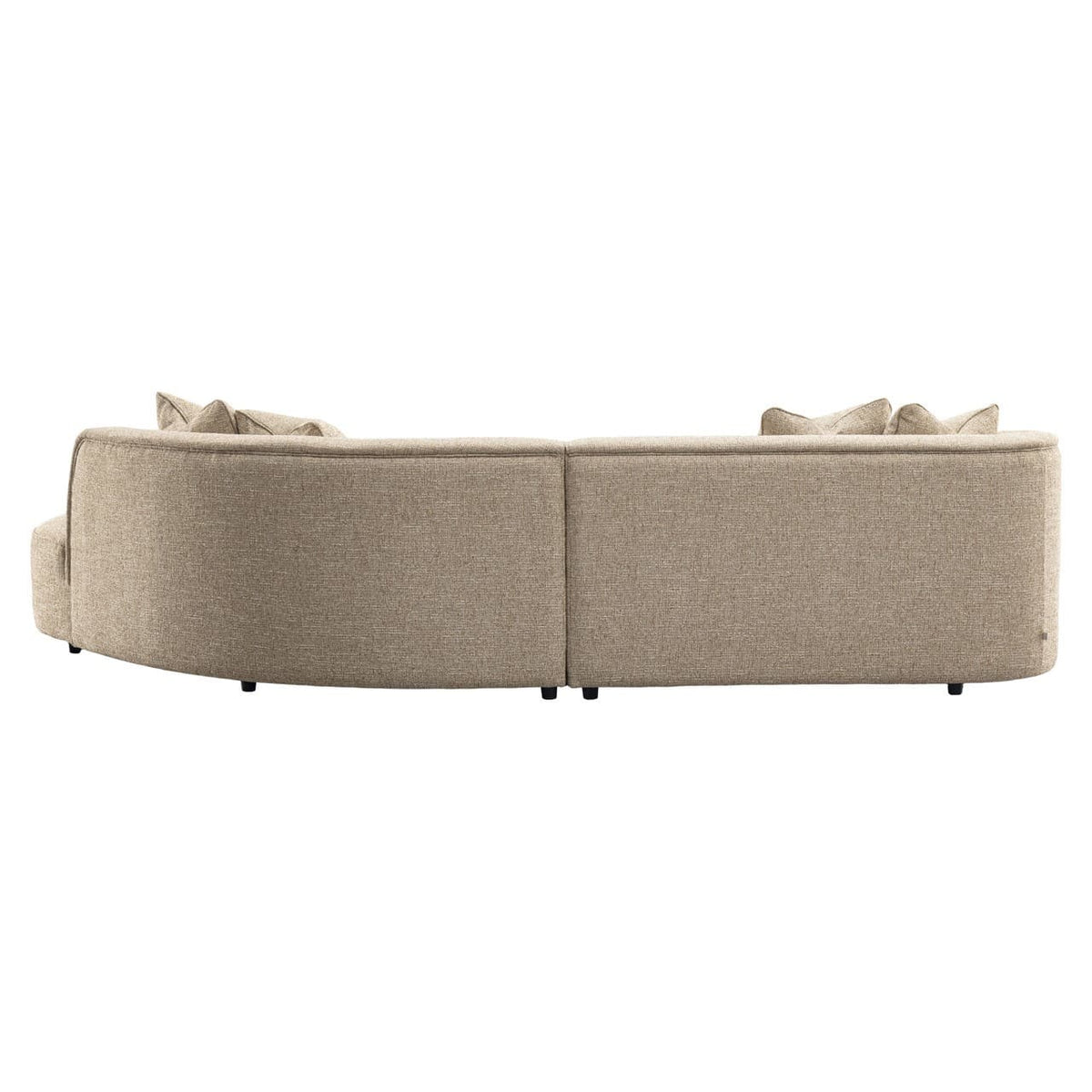 Bank Romero zand tweed ottomaan met brandvertragende bekleding.