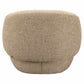 Milano lounge stoel in zandkleurige tweed stof, comfortabel en modern design.