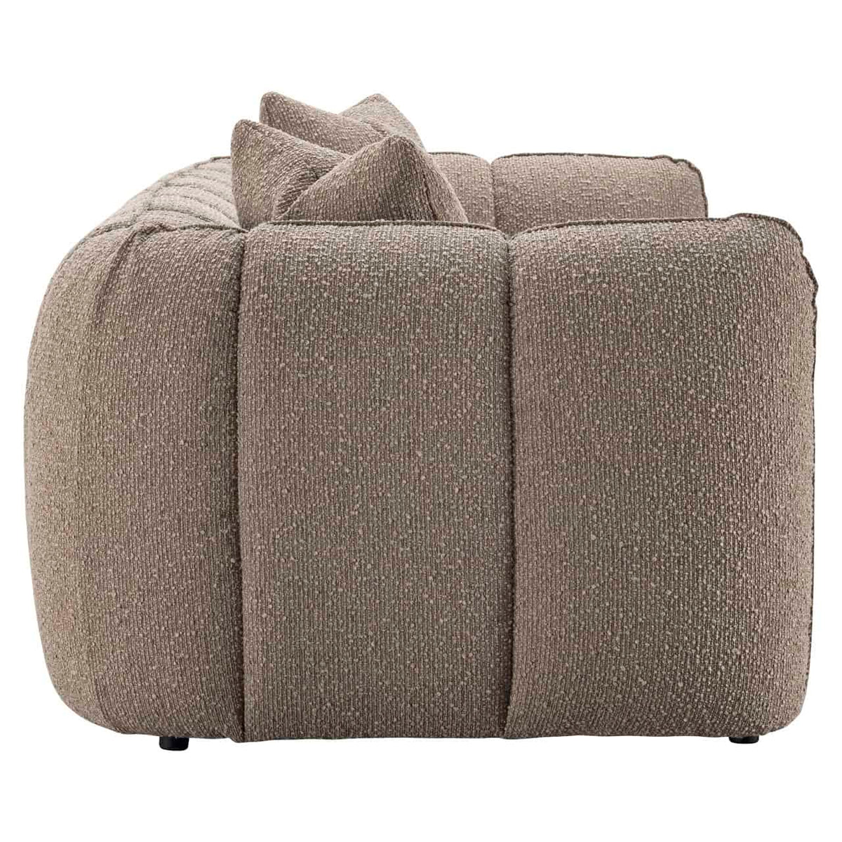 Mocca chunky 3-zitsbank van Richmond Interiors, comfortabel en brandvertragend.