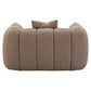 Lounge stoel Hogan mocca chunky fire retardant in interieurstijl.
