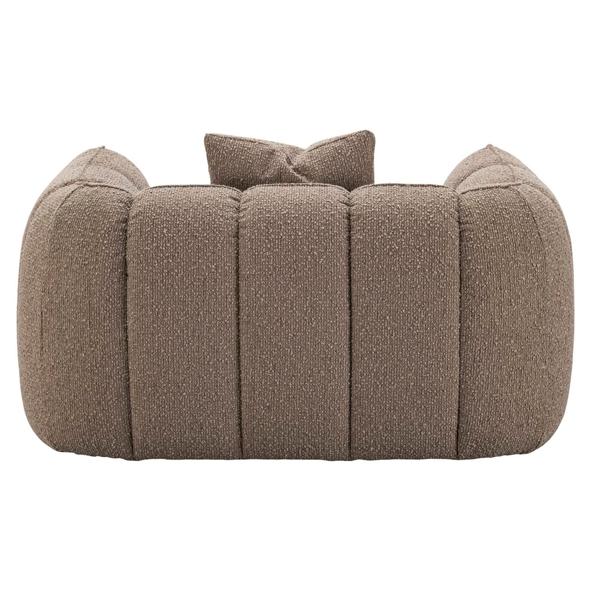 Lounge stoel Hogan mocca chunky fire retardant in interieurstijl.