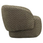 Moderne lounge stoel Milano met moss chevron patroon voor stijlvolle interieurs.