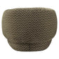 Milano moss chevron lounge stoel met geometrisch patroon.