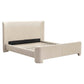 Beige chevron bed frame 160x200, modern design, Richmond Interiors.